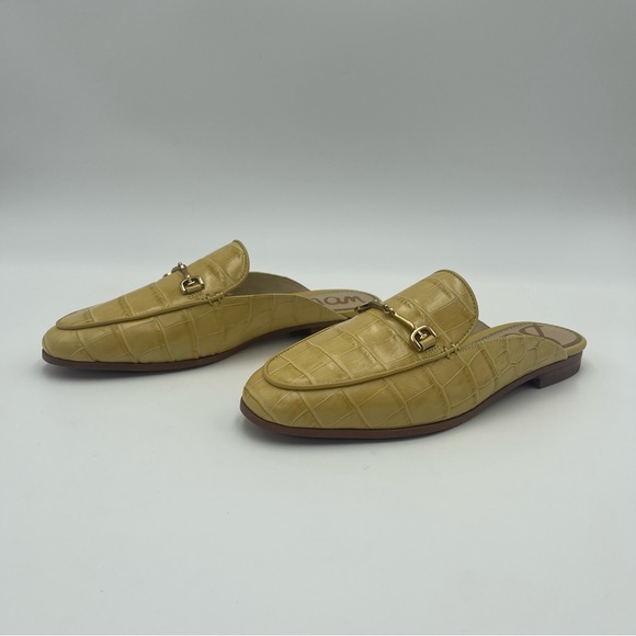 Sam Edelman Linnie Desert Sun PastelYellow  Embellished Slip On Flat Mule SZ 6.5 - Picture 1 of 11